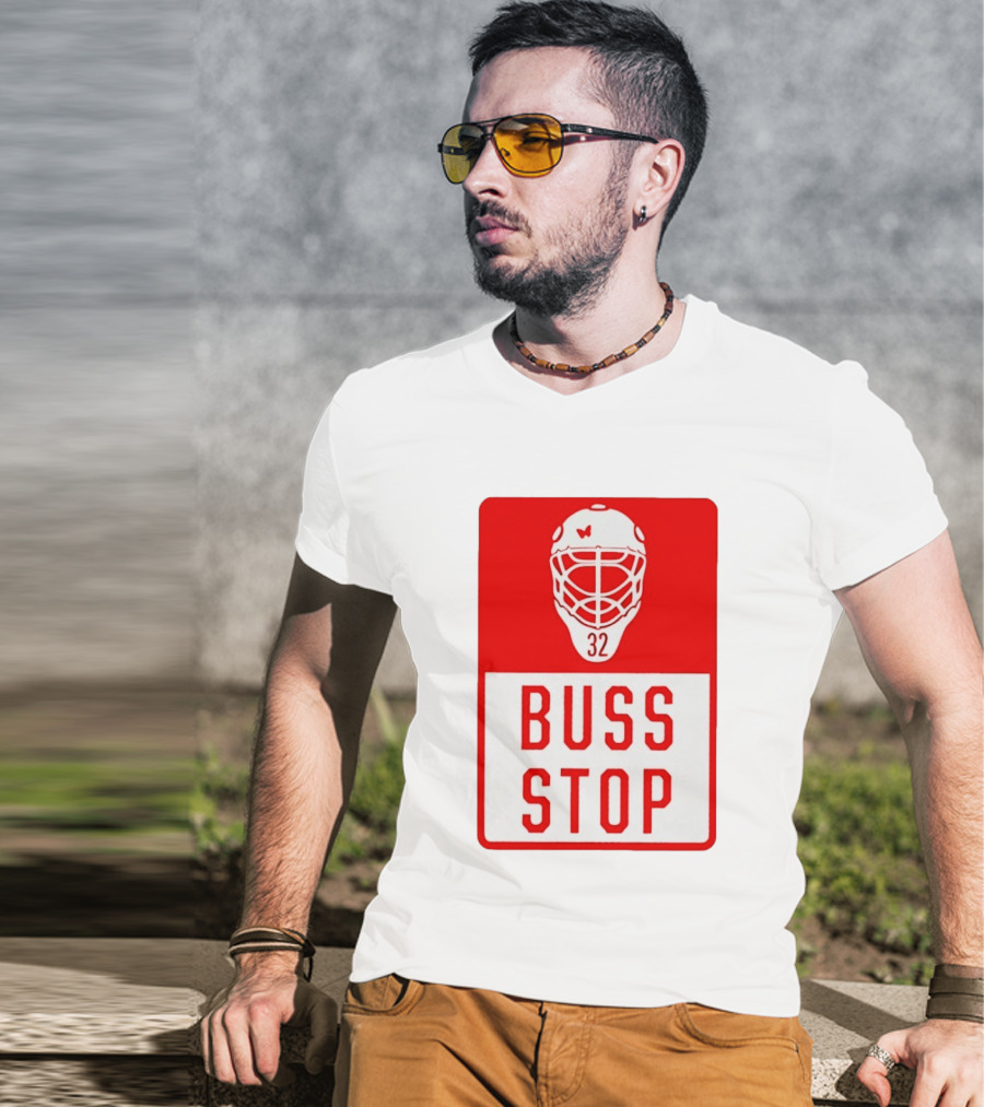 Carolina Hurricanes Buss Stop 32 Mask T-Shirt
