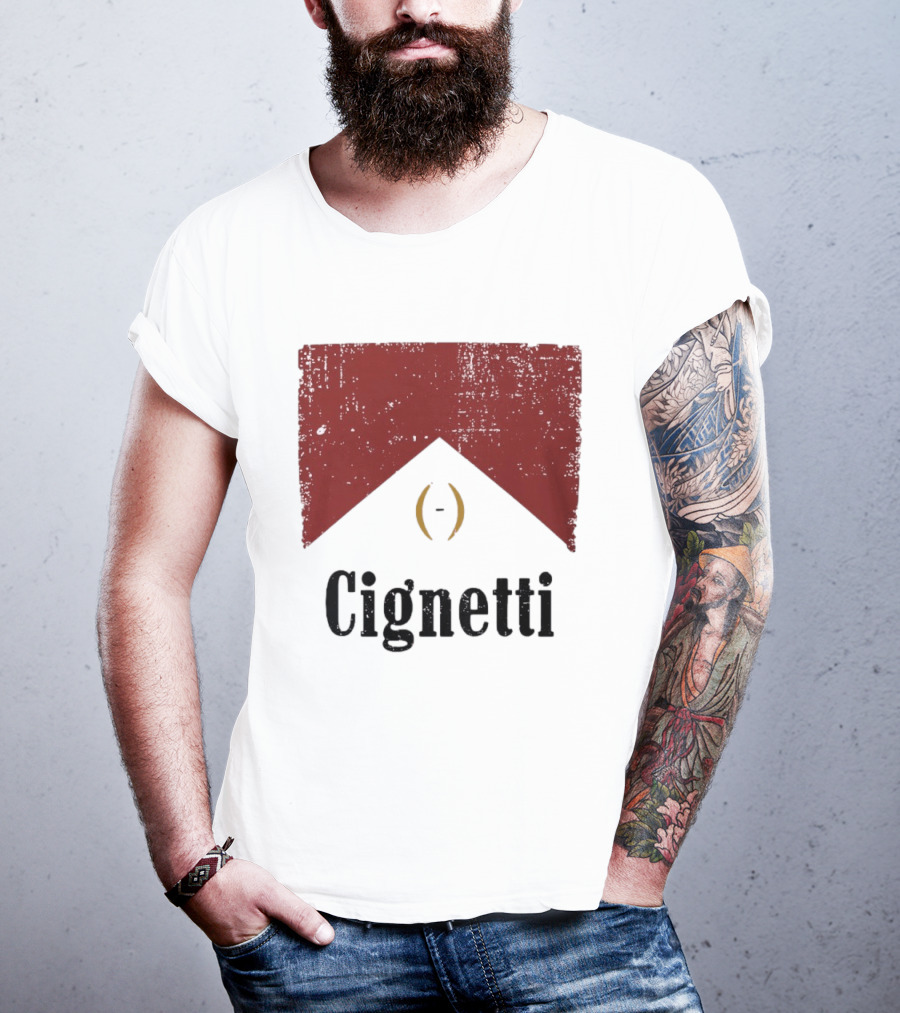 Cignetti Indiana Hoosiers Vintage Red Banner T-Shirt