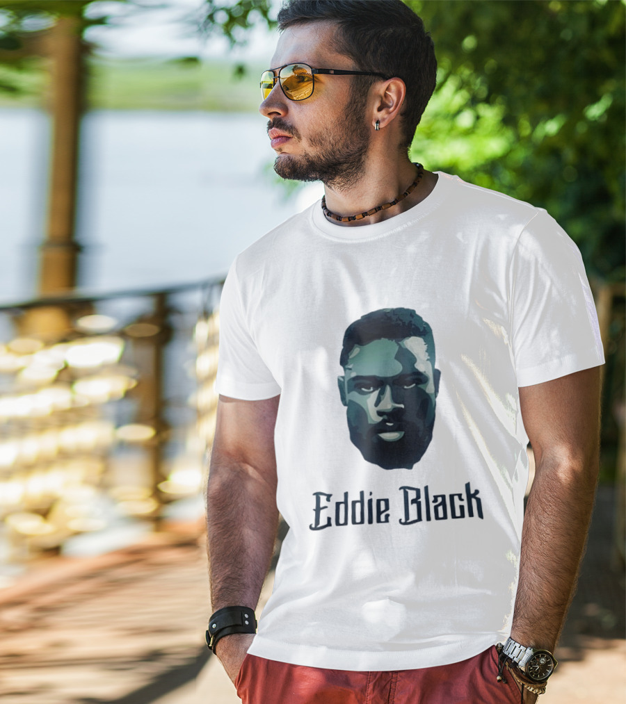 Eddie Black Big Head T-Shirt
