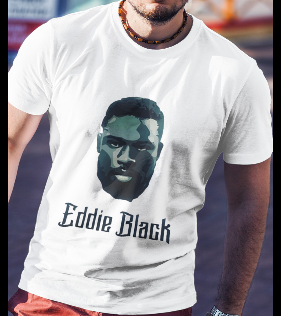 Eddie Black Big Head T-Shirt