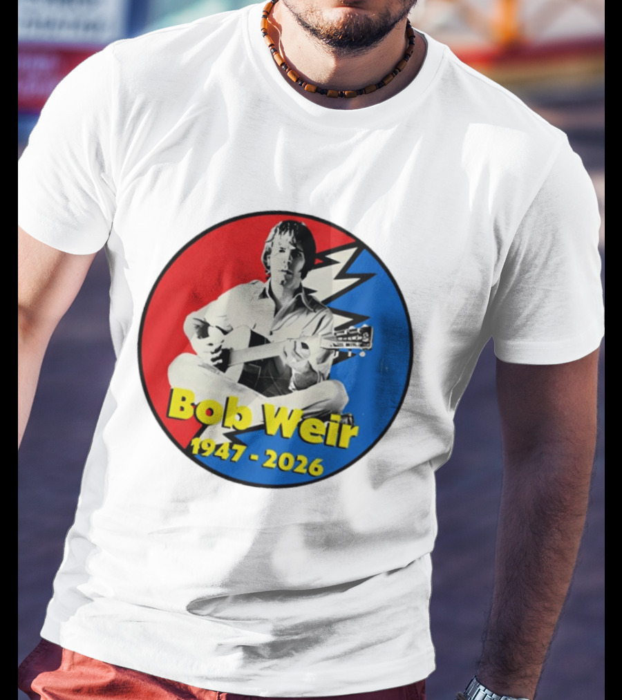 Bob Weir 1947 2026 Grateful Dead Lightning Bolt T-Shirt