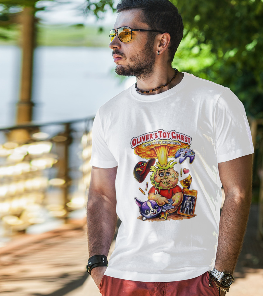 Oliver's Toy Chest Toys With Memories Cartoon Explosion Character Nostalgia T-Shirt