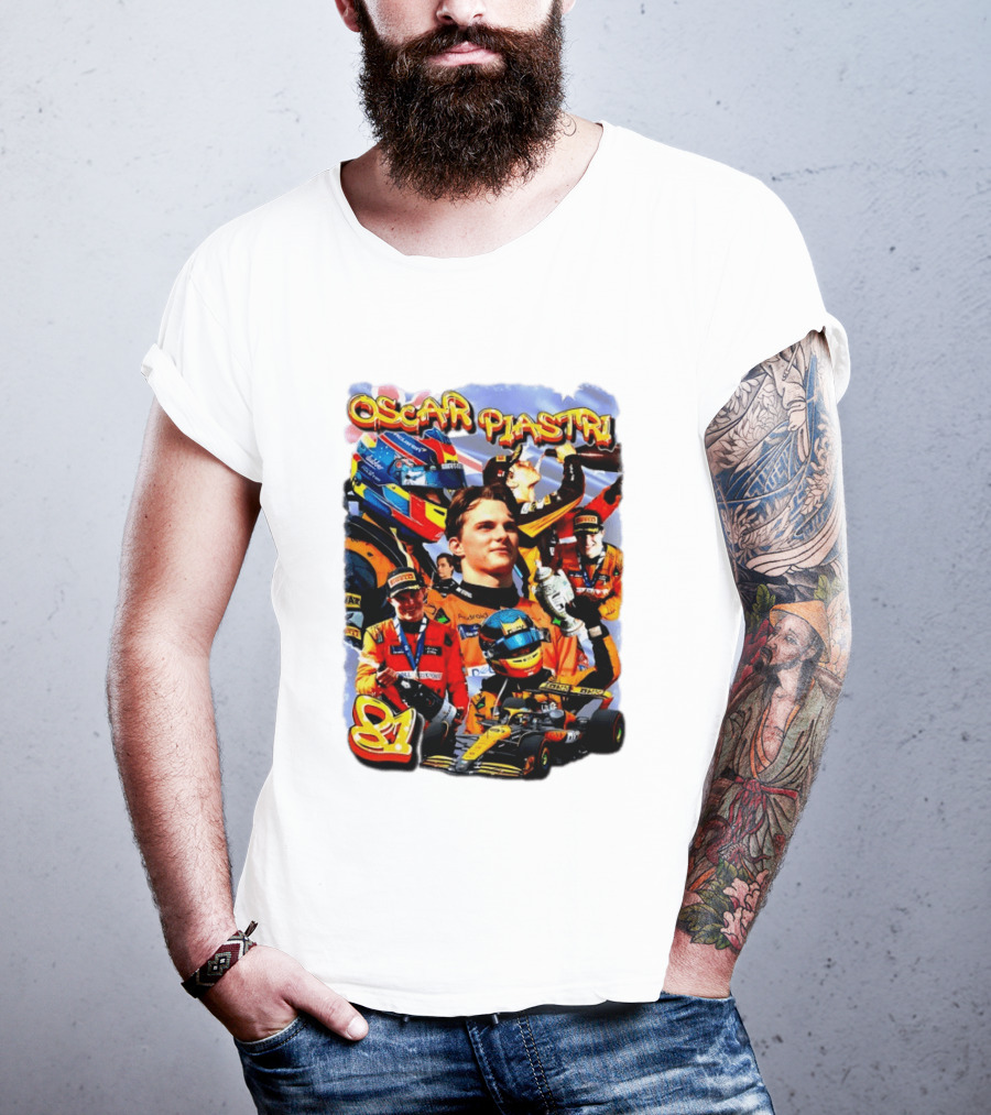 Oscar Piastri Racing Suit Victory Celebration Fan Merchandise T-Shirt