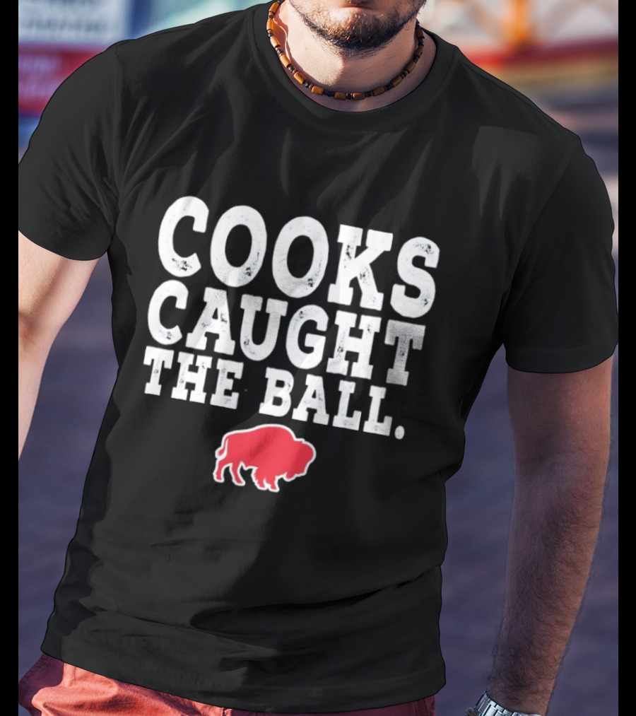 Buffalo Bills Cooks Caught The Ball Red Buffalo T-Shirt