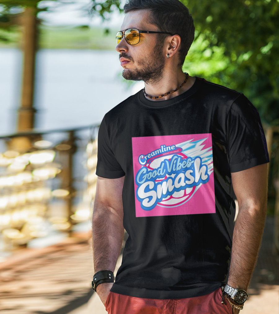 Creamline Good Vibes Smash Creamy Ice Cream Burst T-Shirt