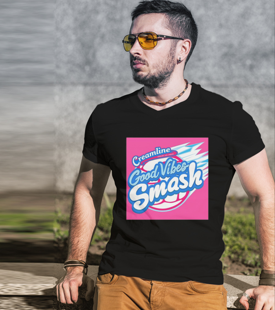 Creamline Good Vibes Smash Creamy Ice Cream Burst T-Shirt