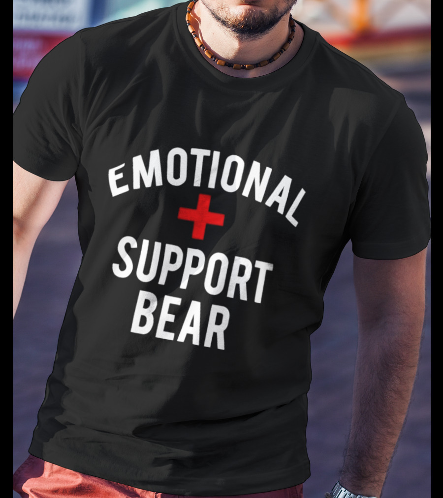 Emotional Support Bear Red Cross T-Shirt