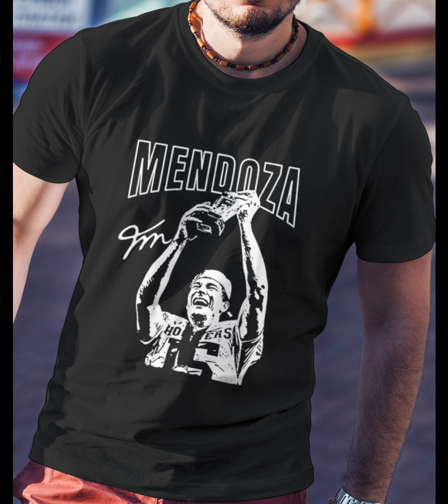 Mendoza Hoosiers Football Trophy Celebration T-Shirt