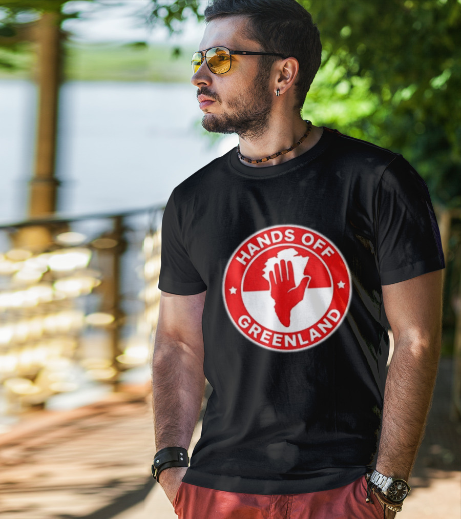 Hands Off Greenland Red Circle T-Shirt