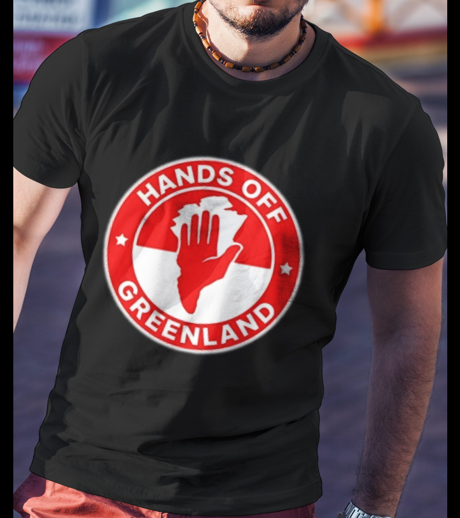 Hands Off Greenland Red Circle T-Shirt