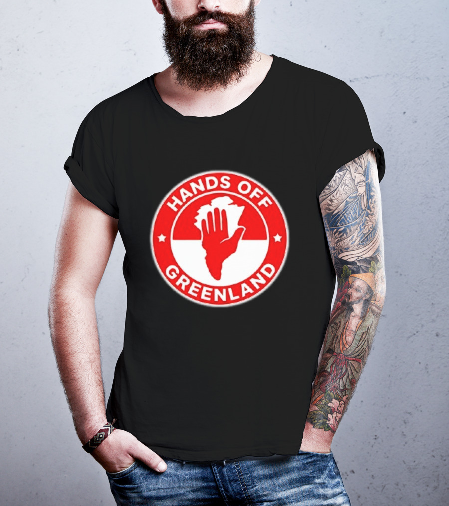 Hands Off Greenland Red Circle T-Shirt