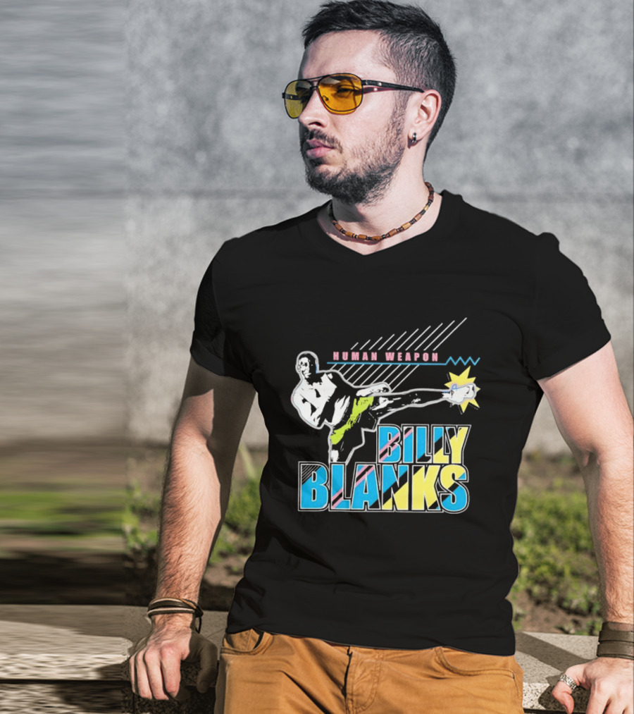 Human Weapon Billy Blanks Retro Kick Action T-Shirt