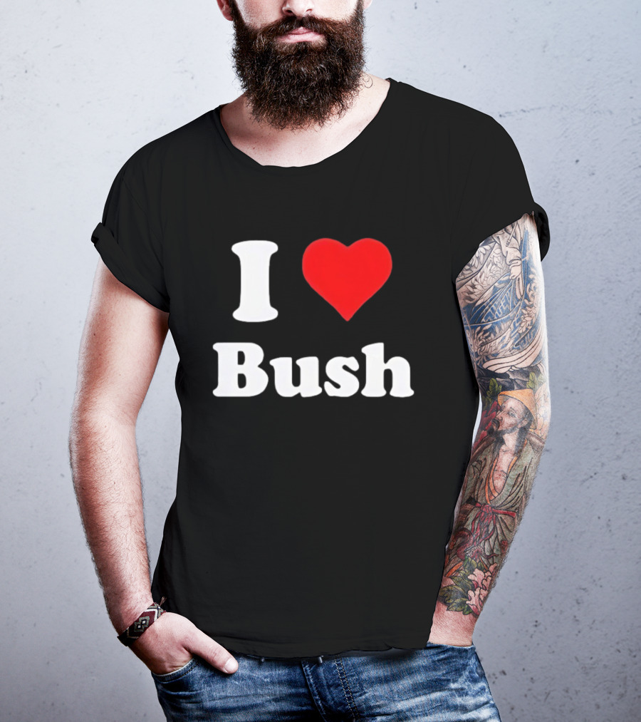 I Heart Bush Iconic Phrase Red Heart T-Shirt