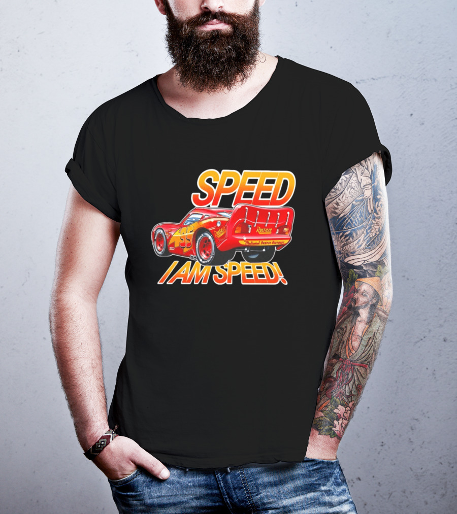 Lightning McQueen Speed I Am Speed Rust Eze Racing 95 T-Shirt