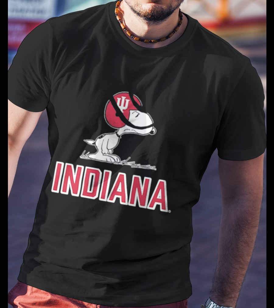 Snoopy Indiana Hoosiers Football Peanuts IU T-Shirt