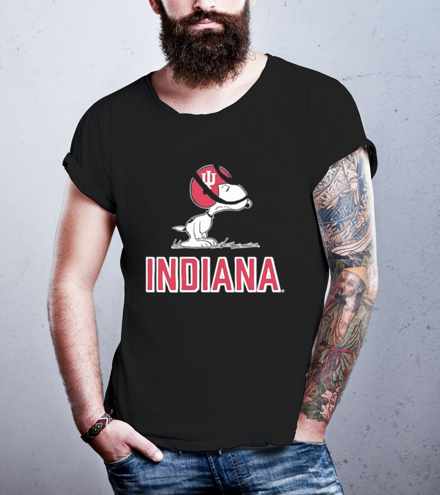 Snoopy Indiana Hoosiers Football Peanuts IU T-Shirt