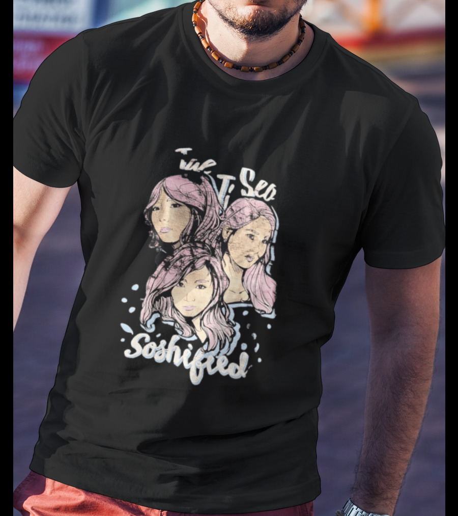 Tae Ji Seo Soshified Pastel Portrait Trio T-Shirt