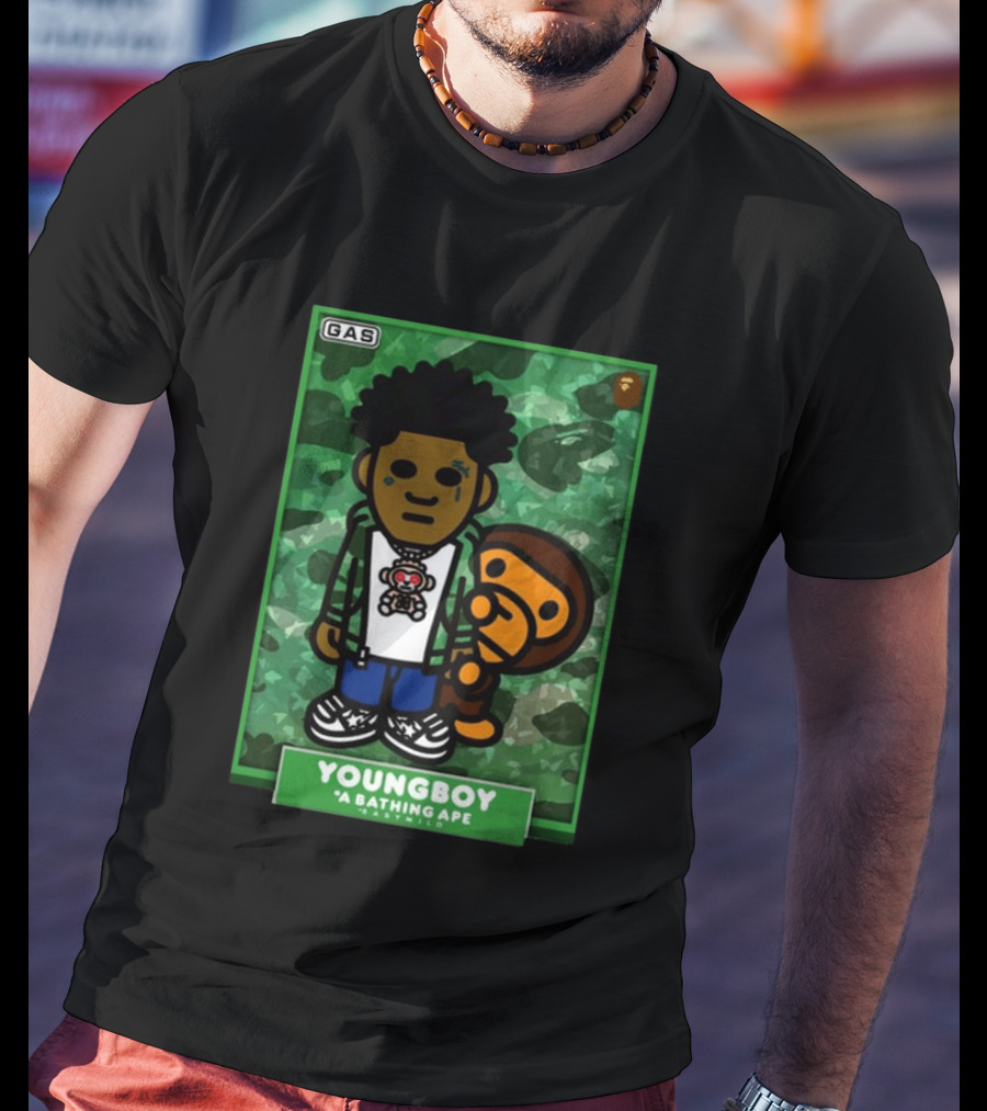 YOUNGBOY A Bathing Ape BAPE Milo Collaboration T-Shirt