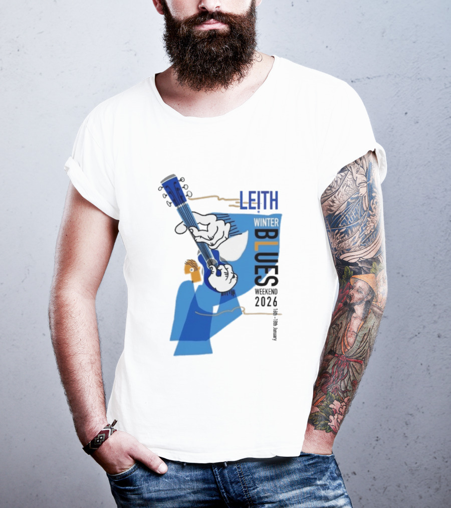Leith Winter Blues Weekend 2026 Guitar Festival T-Shirt