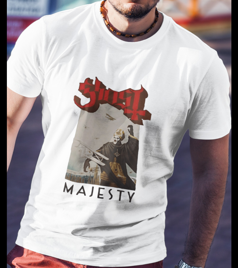 Ghost Papa Emeritus Planes Majesty T-Shirt
