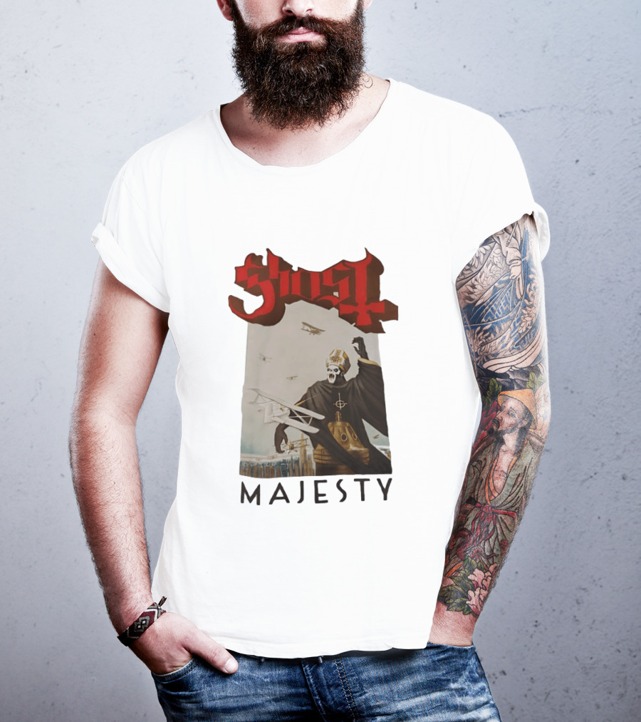 Ghost Papa Emeritus Planes Majesty T-Shirt