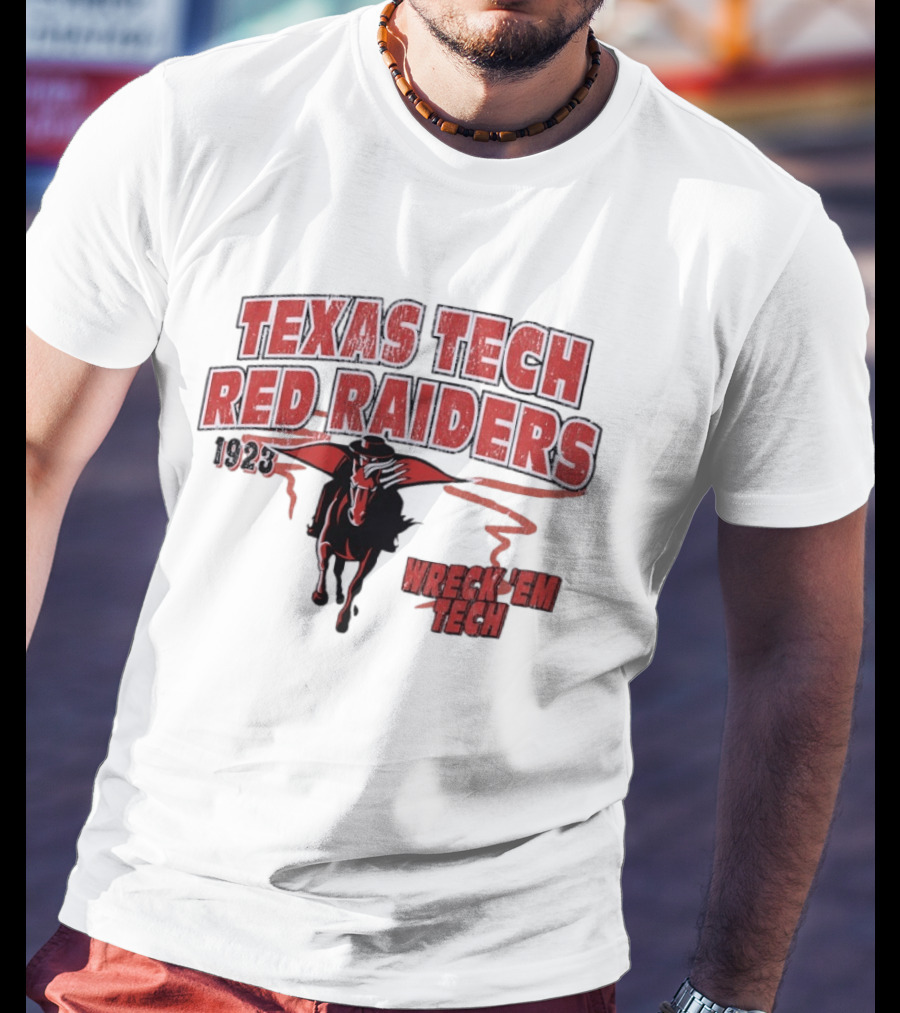 Texas Tech Red Raiders 1923 Wreck 'Em Tech Horse T-Shirt