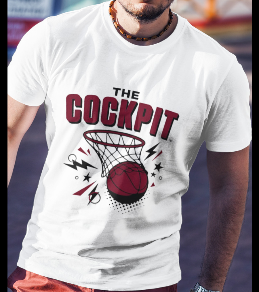 The Cockpit South Carolina Gamecocks Basketball Hoop Thunder T-Shirt