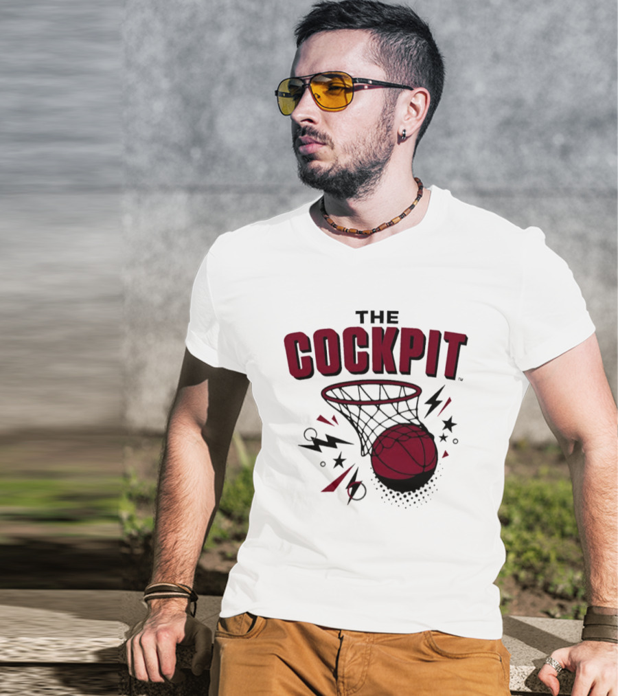 The Cockpit South Carolina Gamecocks Basketball Hoop Thunder T-Shirt