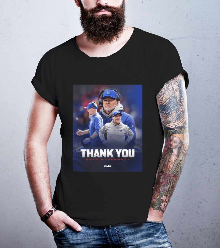 Buffalo Bills Thank You Sean McDermott Coach NFL T-Shirt