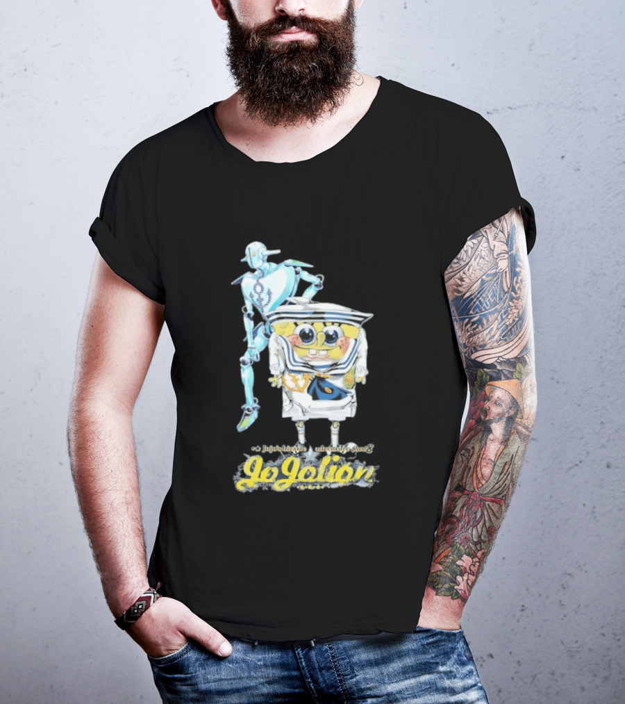 JoJolion SpongeBob Crossover With Robotic T-Shirt