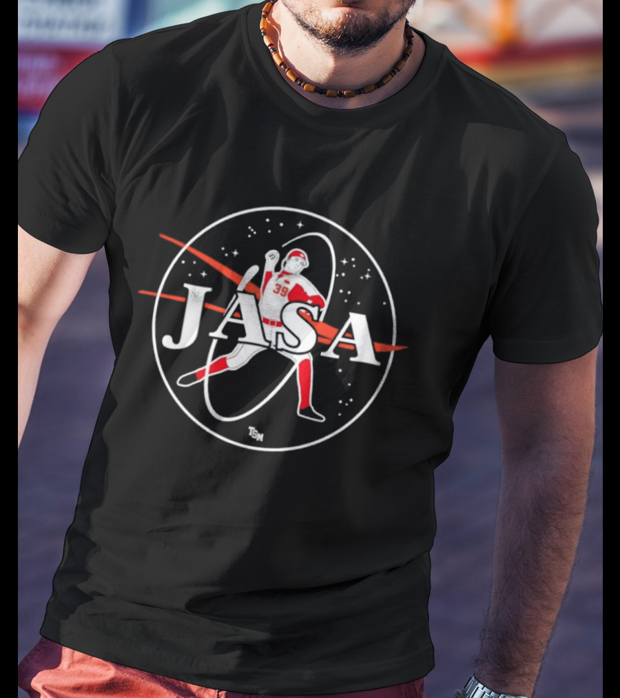 Carson Jasa 39 Baseball Nebraska Cornhuskers NASA Collaboration T-Shirt