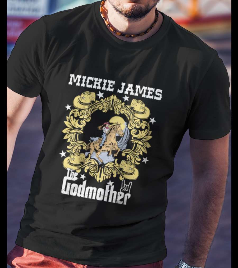 Cowgirl Mickie James The Godmother Riding Horse T-Shirt