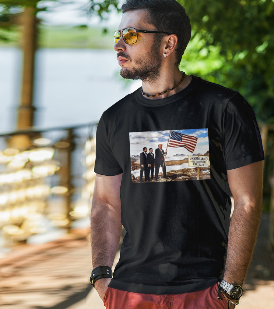 Donald Trump Greenland US Territory Flag 2026 T-Shirt