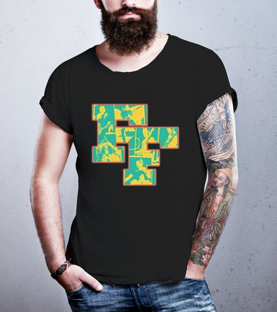 Foo Fighters 2026 FF Tasmania Tour Collage Imagery Of Band Members T-Shirt