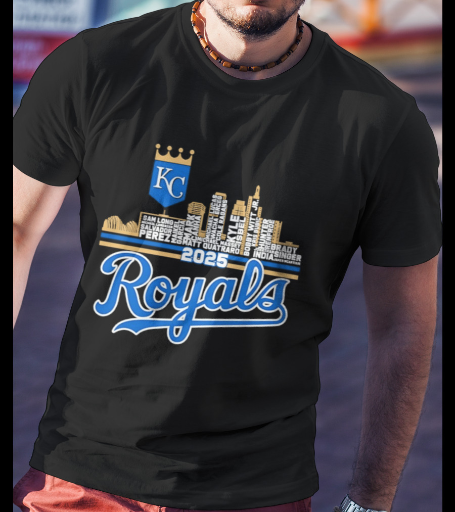 Kansas City Royals 2025 KC Skyline Royals T-Shirt