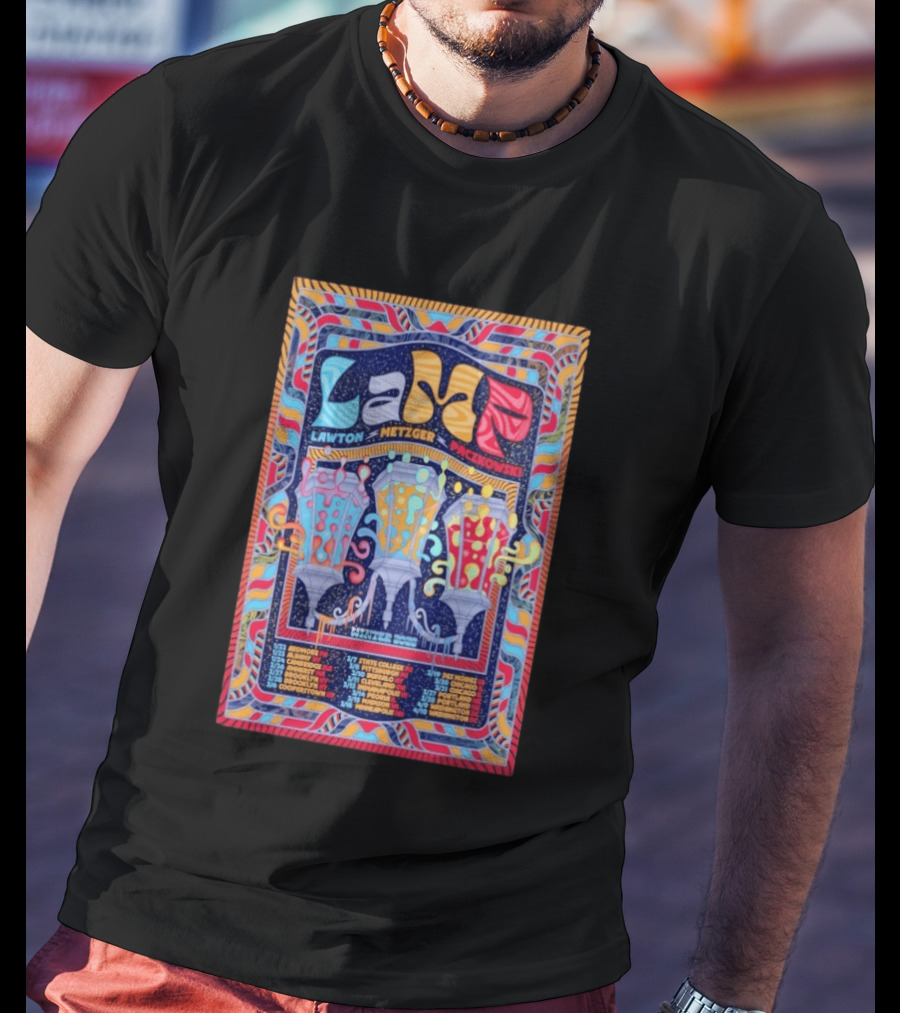 LAMP Lawton Metzger Paczkowski Feb 26 2026 Amherst MA Vibrant Psychedelic T-Shirt