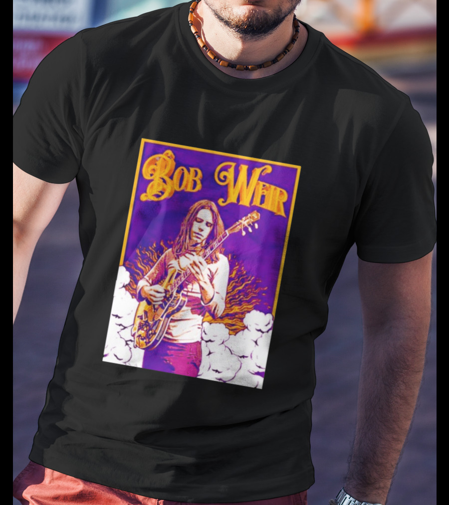 Bob Weir 1947 2026 Psychedelic Tribute Art With Guitar T-Shirt