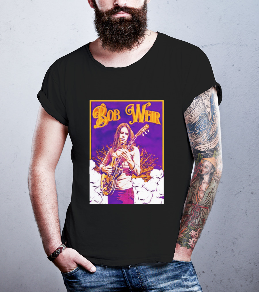 Bob Weir 1947 2026 Psychedelic Tribute Art With Guitar T-Shirt