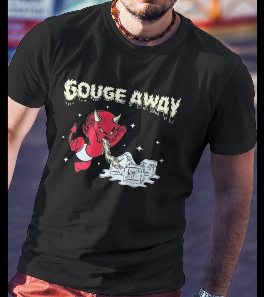 Gouge Away Hot Stuff Red Devil Melting Ice Cubes T-Shirt