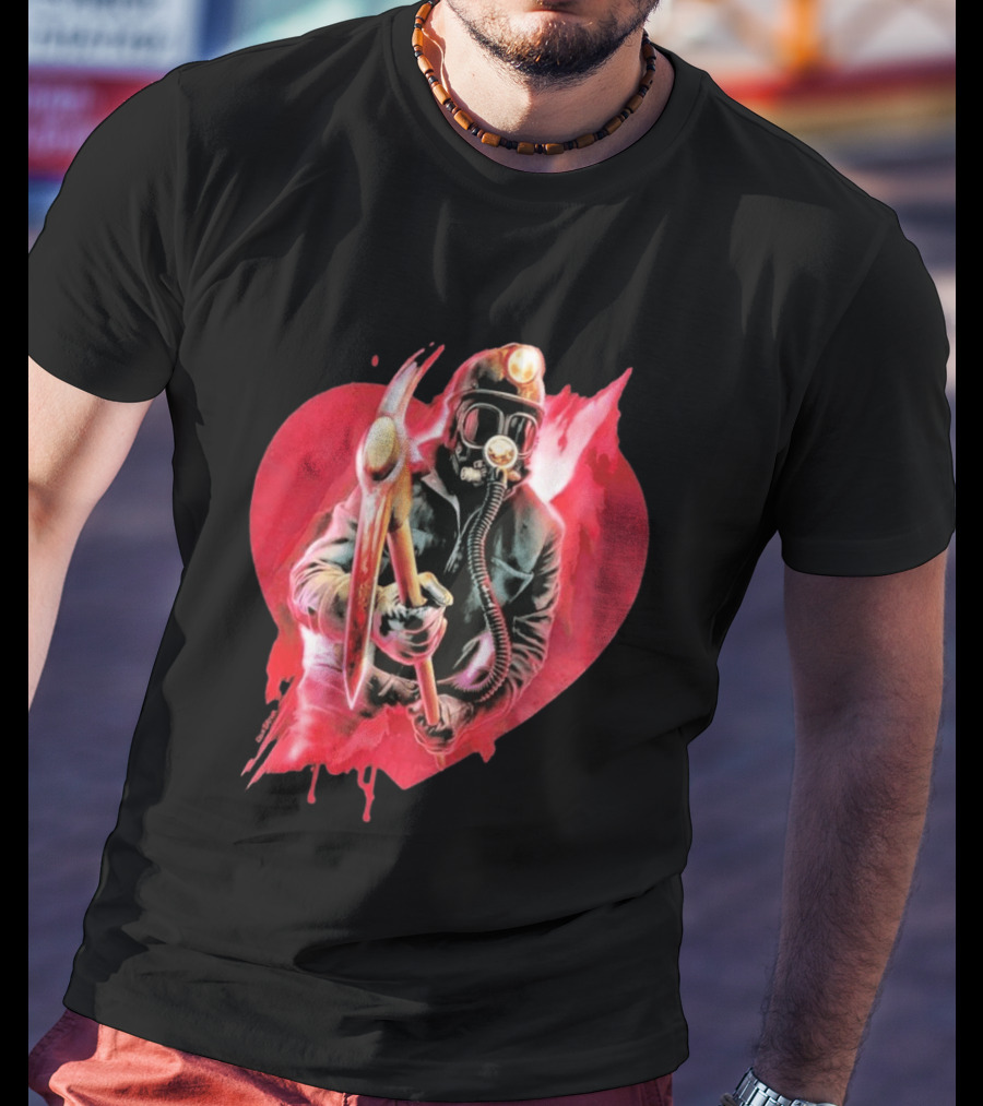 My Bloody Valentine 45th Anniversary Miner Heart T-Shirt