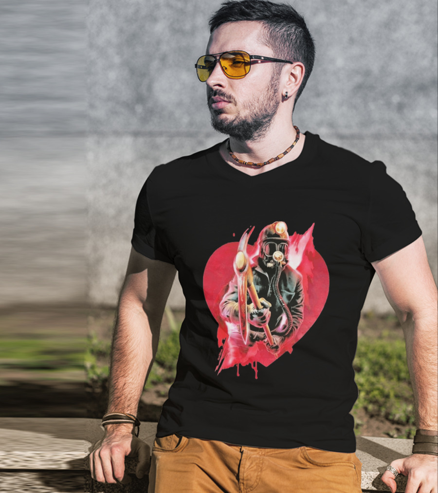 My Bloody Valentine 45th Anniversary Miner Heart T-Shirt