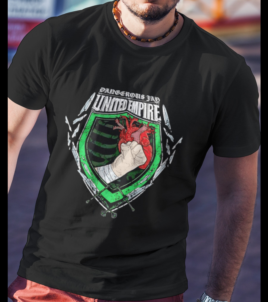 United Empire Dangerous Jay Fist Heart Crest T-Shirt