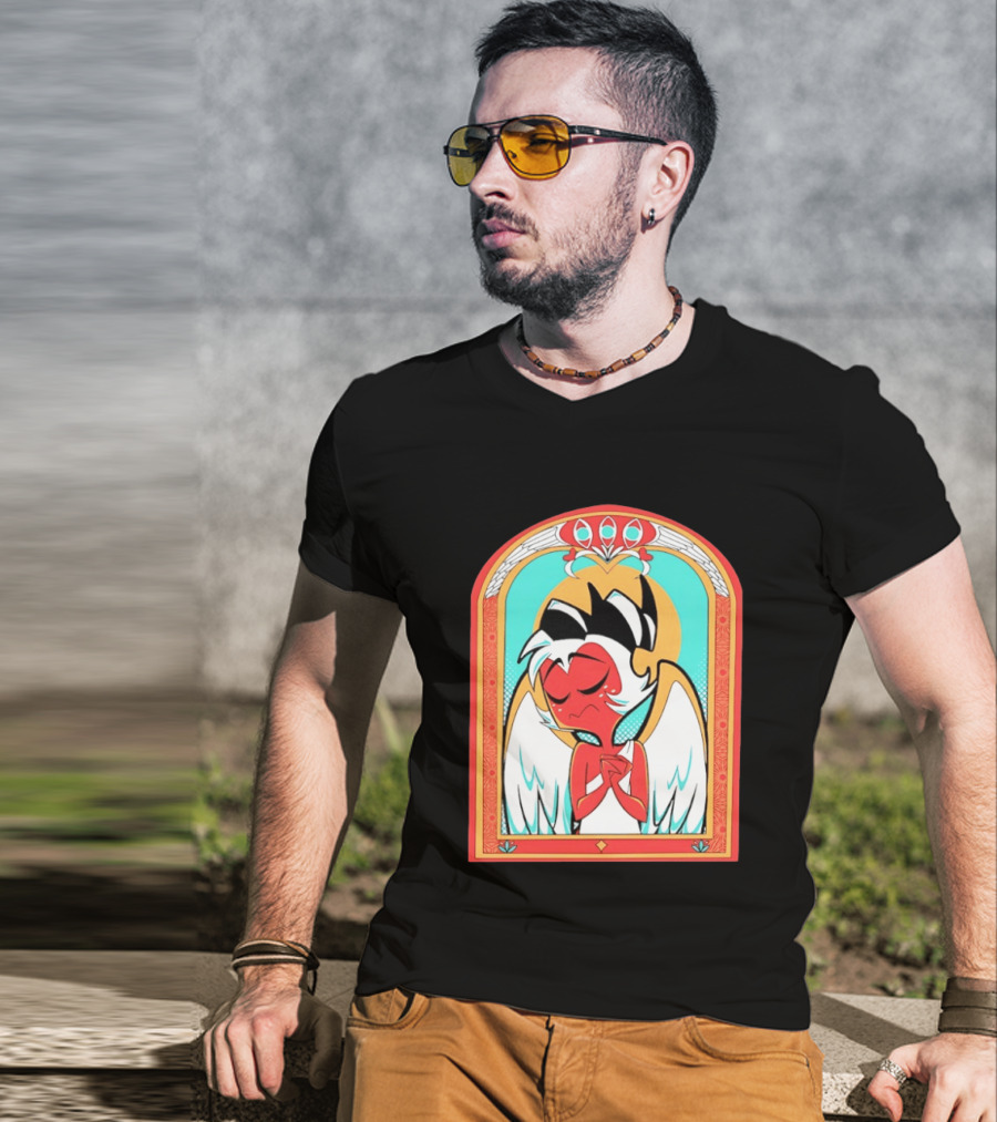 Helluva Boss Saint Fuckass Angel Character Image T-Shirt