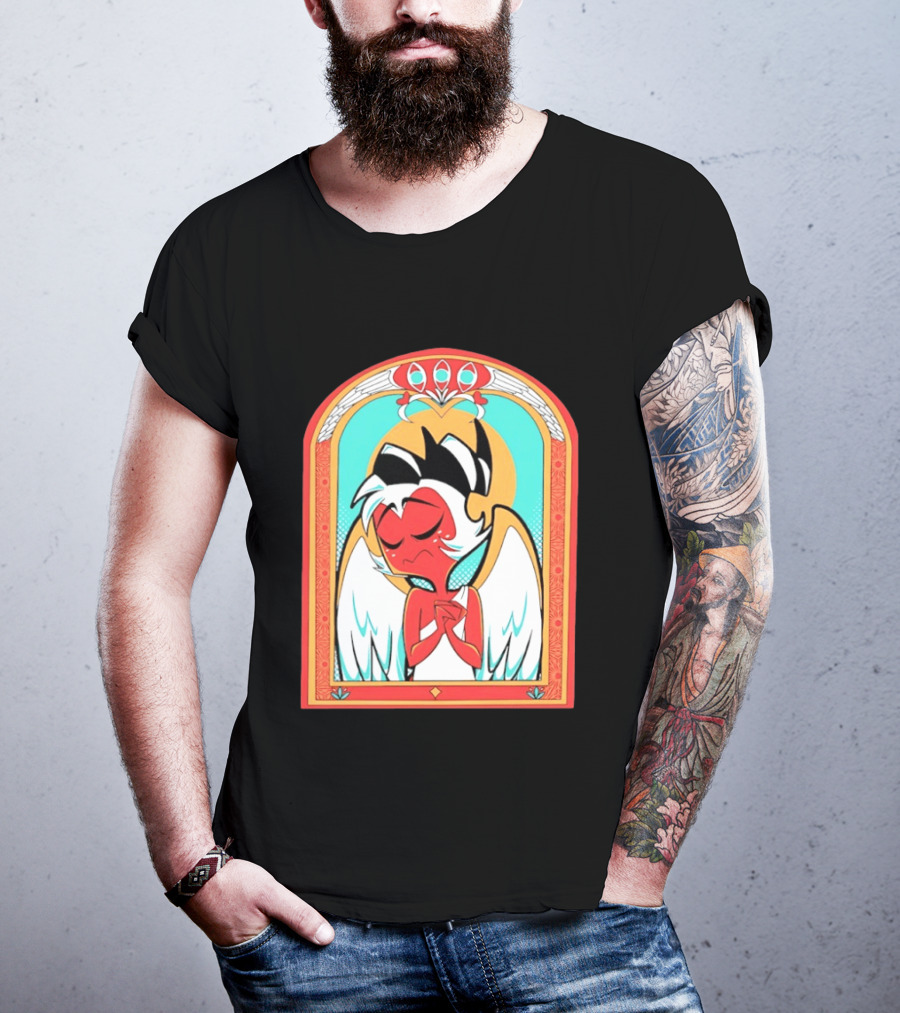 Helluva Boss Saint Fuckass Angel Character Image T-Shirt