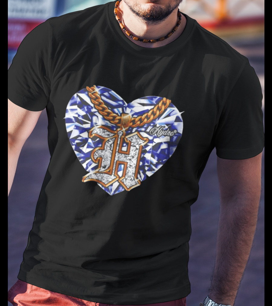 HYDRO Heart Diamond Chain Letter H T-Shirt