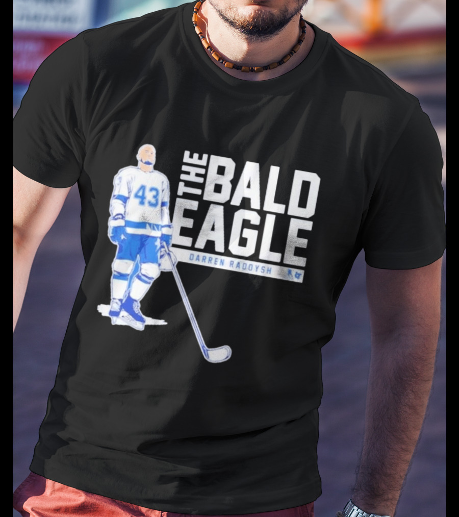 Darren Raddysh The Bald Eagle Number 43 Hockey Player T-Shirt