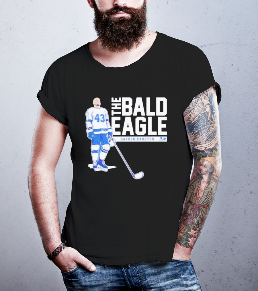 Darren Raddysh The Bald Eagle Number 43 Hockey Player T-Shirt