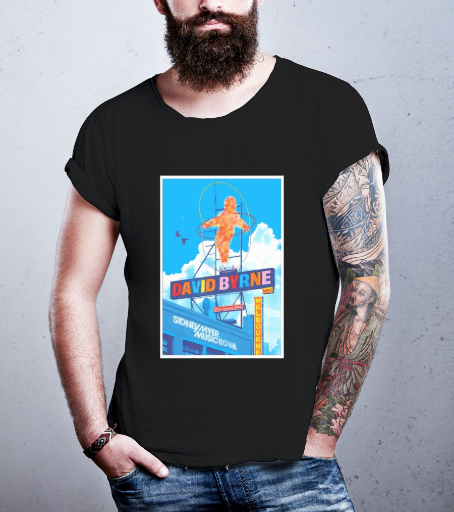 David Byrne Live Melbourne Sidney Myer Music Bowl January 22 2026 T-Shirt