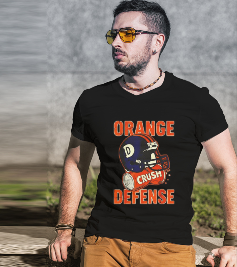 Orange Crush Defense Helmet Denver Broncos Football T-Shirt