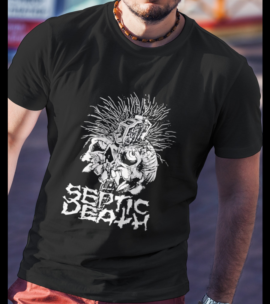Septic Death Skull Art Punk T-Shirt